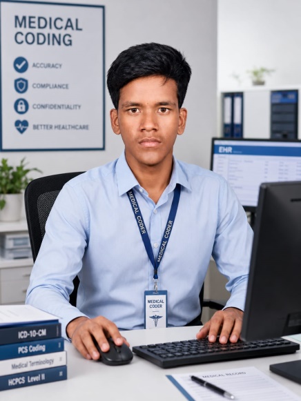 Dinesh T working in medical coding