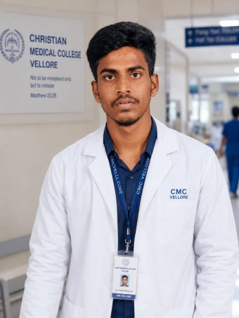 Vasanth P at Christian Medical College, Vellore
